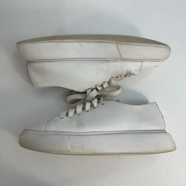 Jeffrey Campbell PLAY Size 9 Chunky Platform White Leather Sneakers Women Grunge - Image 3