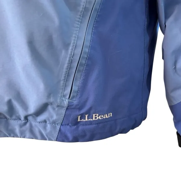 L.L. Bean Women’s Rugged Ridge Parka Blue Waterproof Hooded Jacket Size Small - Image 4