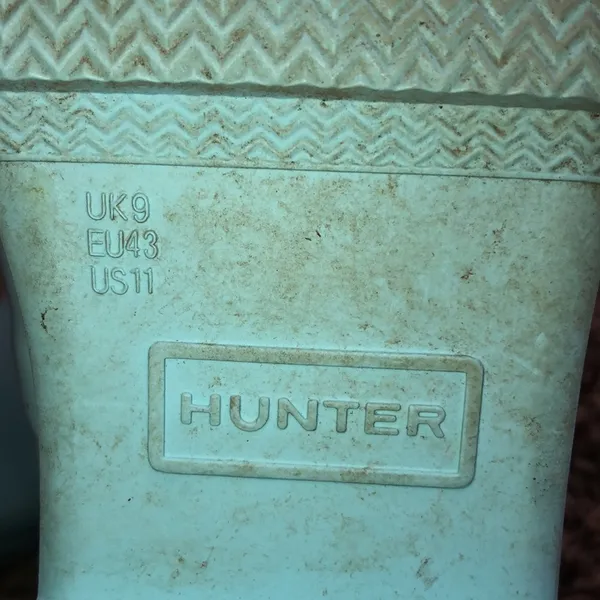 Hunter Women's Original Short Rain blue in color size 11 rubber boots sp… - Image 11