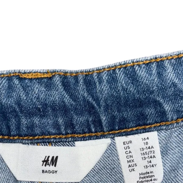 H&M Blue Cargo Denim Shorts - Image 3