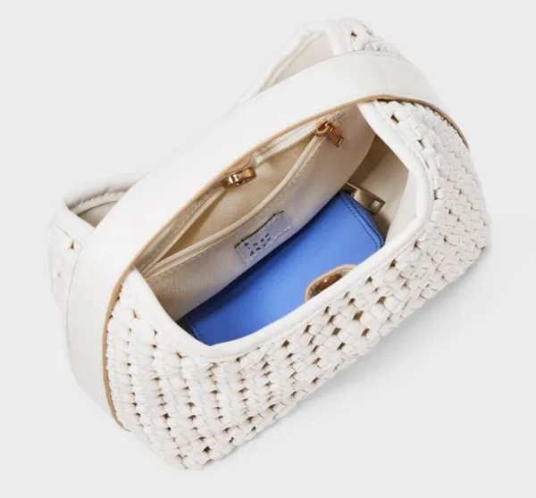 A New Day Mini Slouchy Handbag Basket Weave Pattern - Image 3
