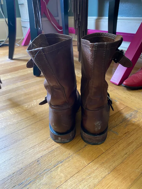 Frye Leather Brown Boots Veronica - Image 4
