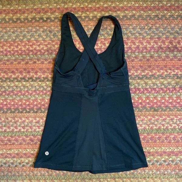 LULULEMON RUN STUFF YOUR BRA CROSS BACK ATHLETIC TANK TOP WORK OUT - Image 4