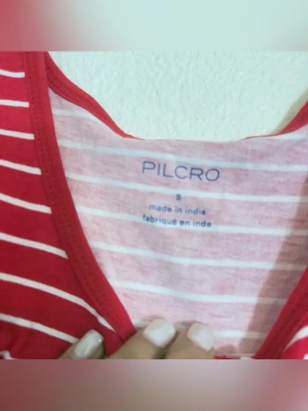 Pilcro Anthropologie Scoop Neck Striped Button Front Tank - Image 7