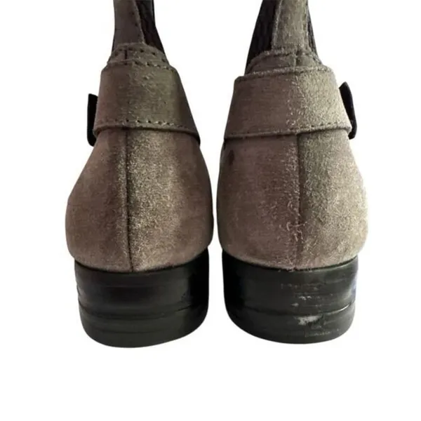 Born Womens Grey Suede Leather Strechy Slip On Riding Knee Boot sz 8 Equestrian - Image 5