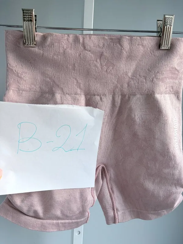 Gymshark Seamless Shorts Size S Light Pink High Waist Athletic Gym Booty Shorts - Image 8