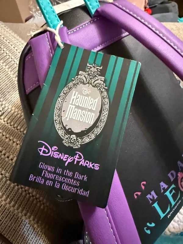 Disney Parks Loungefly The Haunted Mansion Madame Leota Glow in the Dark Mini Ba - Image 4