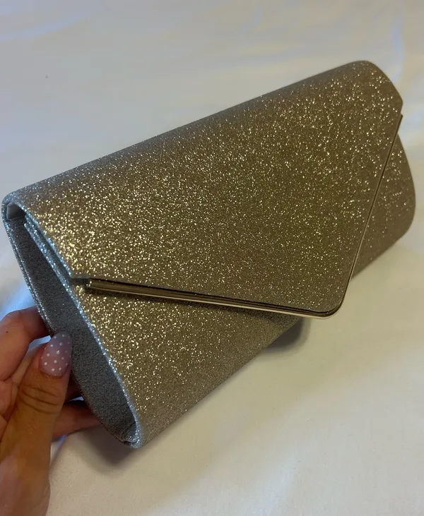 Glitter Rose Gold Clutch - Image 2
