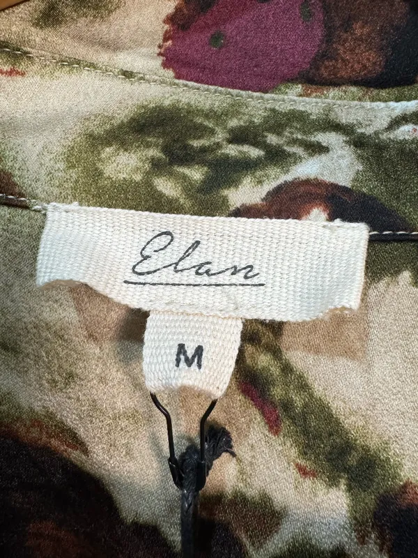Multicolor Elan L/S Open Tie-Waist Shirtdress Size M NWT - Image 7