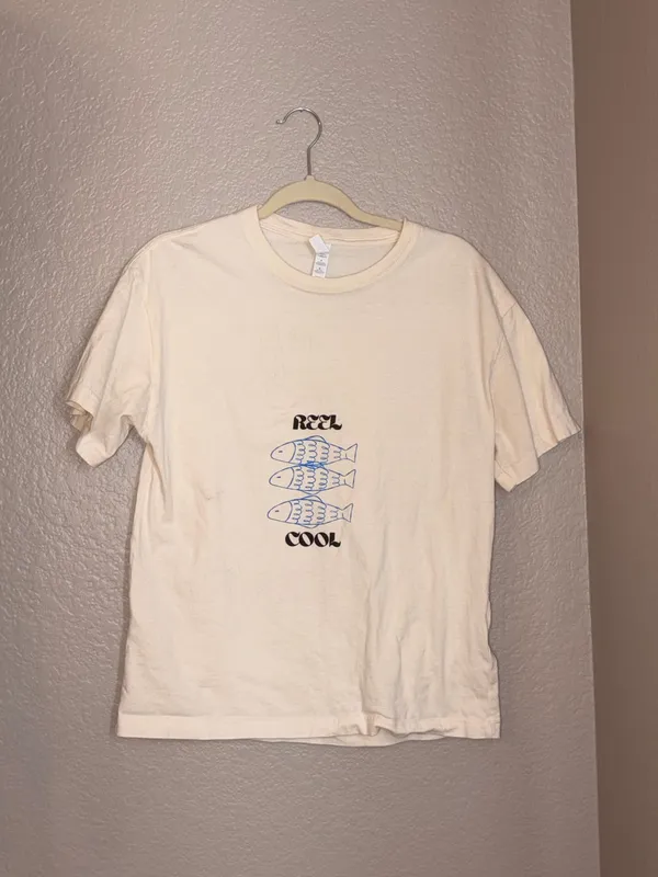 Reel Cool Tee White Size M - Image 7