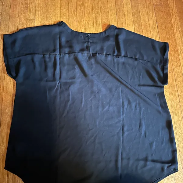 Buffalo David Britton Black Boxy Short-Sleeve Top with Pocket, Size XL - Image 6