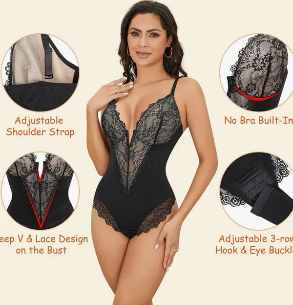 Sayfut Lace Shapewear Bodysuit New Without Tag - Image 3