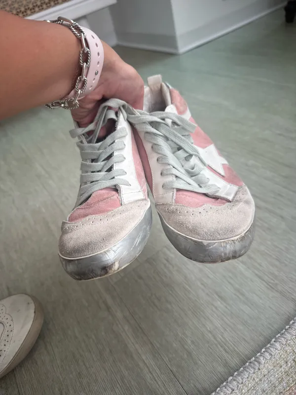 Golden goose pink mid stars  - Image 3