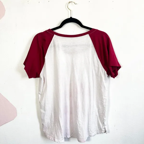 Women's Western Cowboy T-Shirt Sz Large Red Graphic Rodeo Summer‎ Tee - Image 2