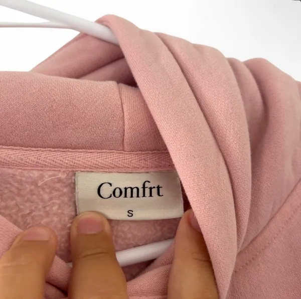 Comfrt light pink hoodie - Image 4