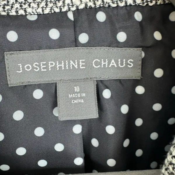 Josephine‎ Chaus NWT Tweed Collared Button Up Lined Blazer Size 10 - Image 6