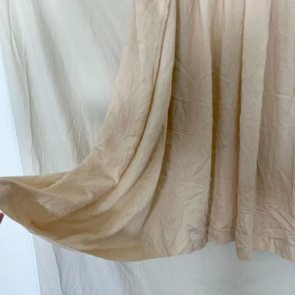 NWT Montgomery Post Pleated Midi Skirt Plus Size 3X Nude Cream - Image 2