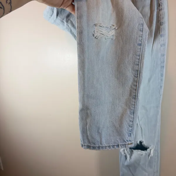 Madewell The Perfect Vintage Jean Womens 24 Light Wash Blue Denim Distressed - Image 4
