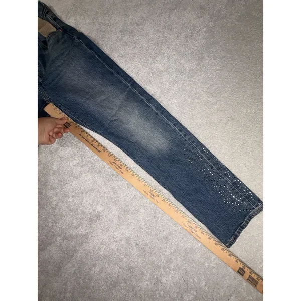 levis 501 curve jeans bedazzled designed jeans nwt 24x30 - Image 12