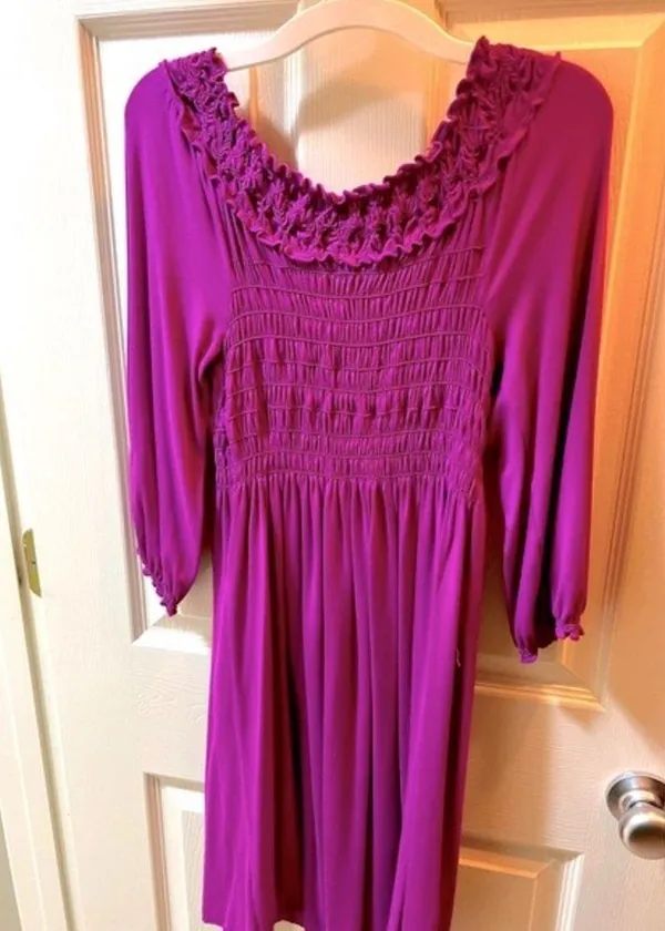 Sophie Max Women Purple Casual Dress- Small - Image 2
