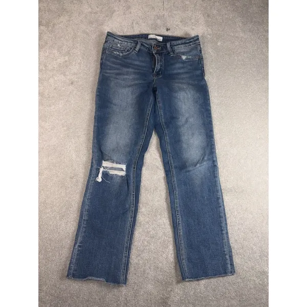 vervet‎ jeans Cropped straight leg distressed jeans 28 - Image 2
