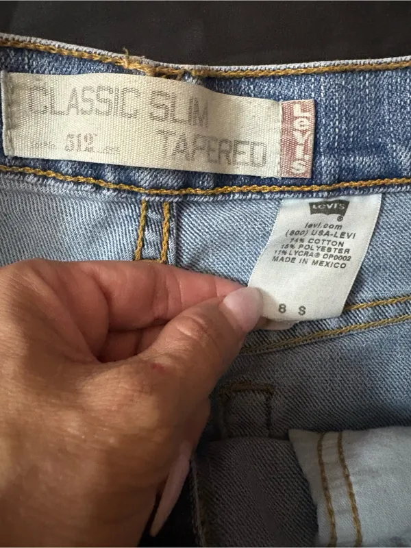 Levi's Light Blue Slim Straight Jeans - Image 2