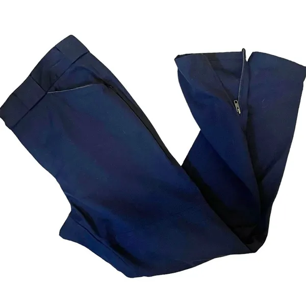 ALC Navy Blue Zip Ankle Dress Career Casual Pants Women’s Size 6 - Image 5