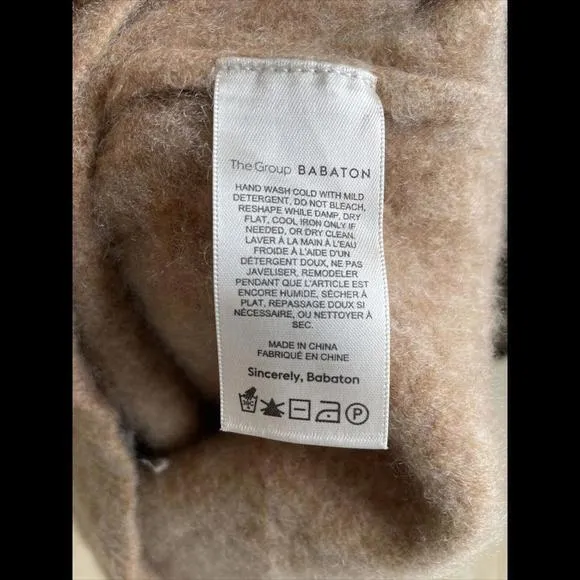The Group BABATON Women's 100% CASHMERE 2XS‎ Brown Sweater SHORT - Image 7