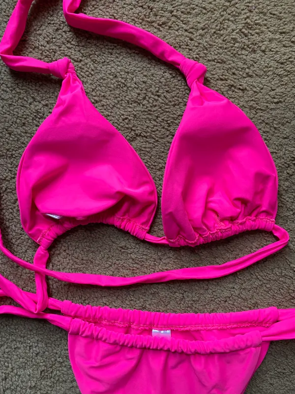 Pink Two Piece Bikini Size XL - Image 7