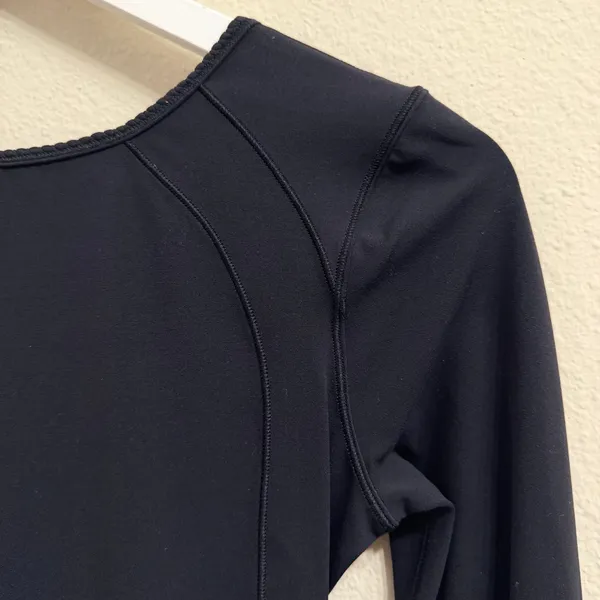 Lululemon Contour Black Mini Dress Athleisure Activewear Size‎ 4 Nulu Yoga - Image 5