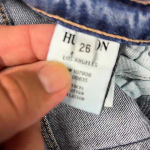 Hudson Crop Muse Jeans Womens 26 Blue Mid Rise Skinny‎ Cuffed Ankle Zip Denim - Image 11