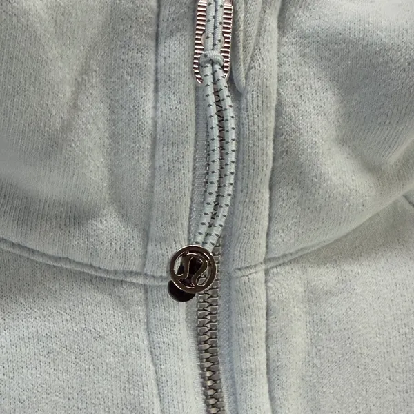 Lululemon Scuba Oversized Half-Zip Hoodie Womens XS-S Powder Blue Fleece Casual - Image 8