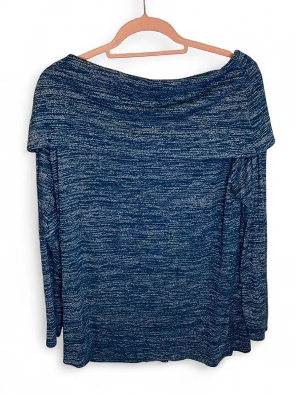 A.N.A blue off the shoulder top - Image 2