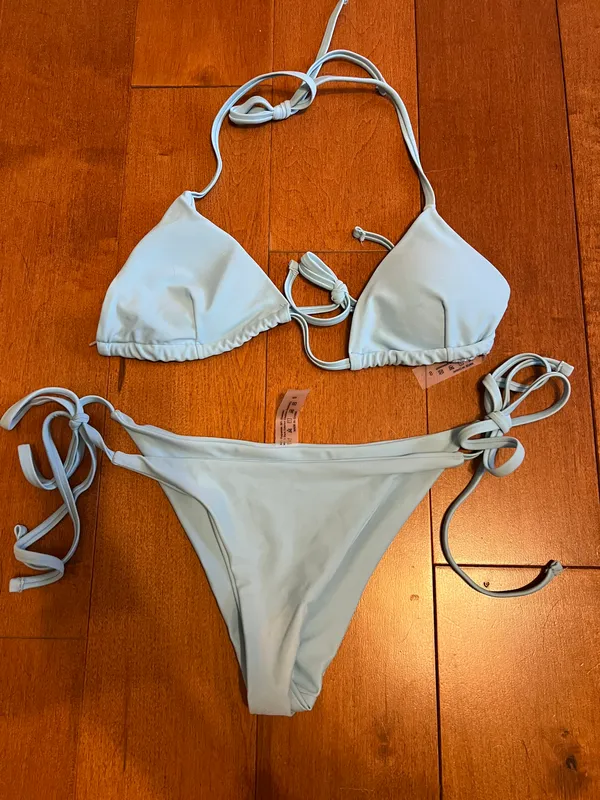 SheIn Baby Blue Bikini Set - Image 2