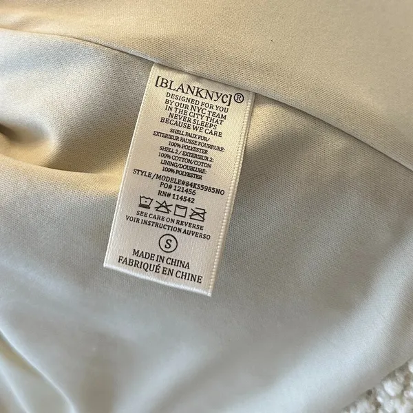 BLANKNYC Double Glazed Jacket in Beige Size Small - Image 6