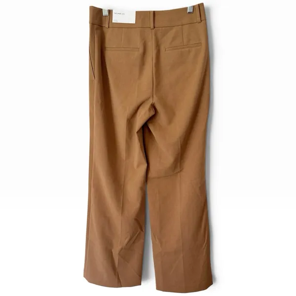 NWT Ann Taylor The Wide Leg Trousers Women’s Size 2 Pleated Brown Career - Image 2