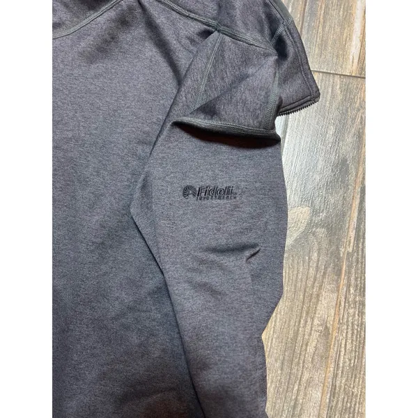 The North Face Womens Large Full Zip Softshell Fleece Jacket Heathered Dark Gray - Image 9