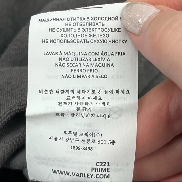 Varley Lyle Top Pavement Grey‎ Gray Womens Size Medium Sweatshirt *FLAWED - Image 4