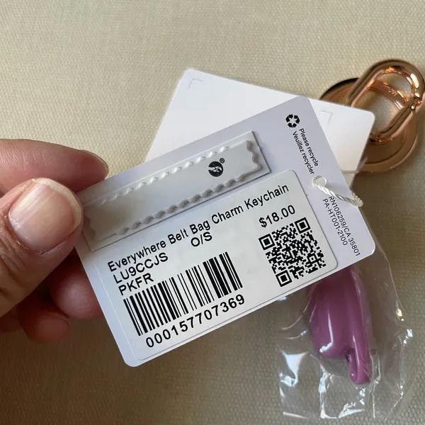 Lululemon Everywhere Belt Bag Charm Keychain - Pink Frosting - Image 8