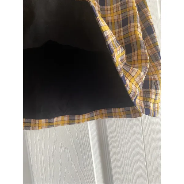 Capulet Belted Plaid Mini Skirt Womens Size XS Yellow Preppy Clueless Revolve‎ - Image 4