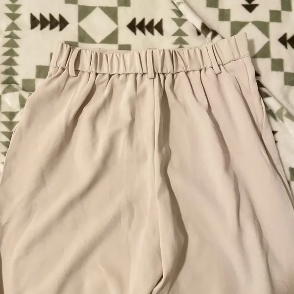 White wide leg trousers Size L - Image 3