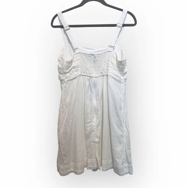 Abercrombie & Fitch White Linen Blend Dress / Romper – Size Large - Image 2