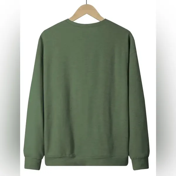 Boutique Jesus Loves You Green Crewneck Longsleeve NWOT - Image 2