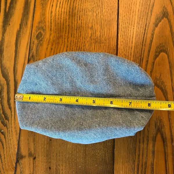 John Galt/Brandy Melville Blue Denim Cosmetic Bag - Image 10
