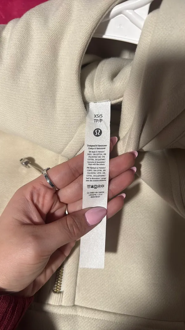 Lululemon Scuba Hoodie Half-Zip XS/S - Image 3