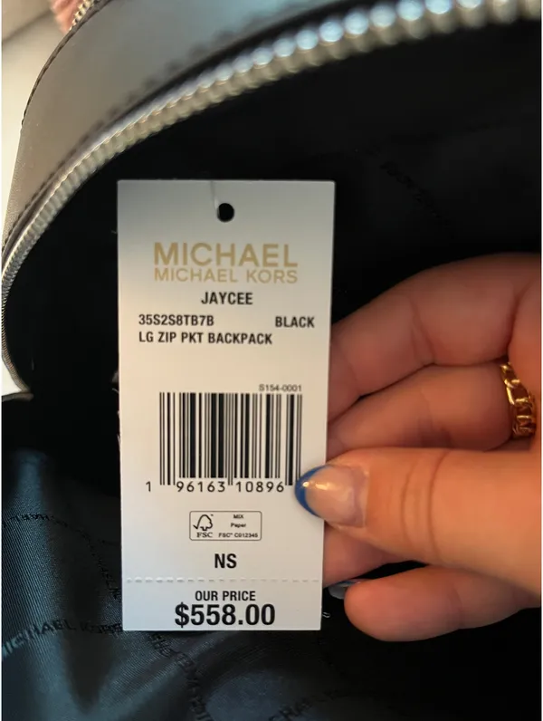 Michael Kors Backpack Black Leather - Image 3