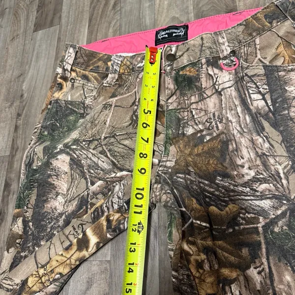 Vintage Realtree Xtra Camo Pink Lined Straight Leg Pants Size 14 - Image 4