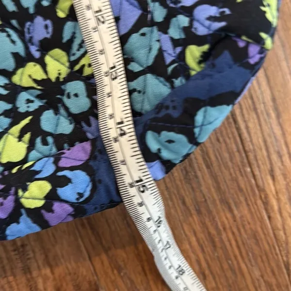 Vera Bradley blue green floral quilted backpack - Image 3