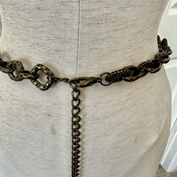 Chico’s metal chain belt - Image 3