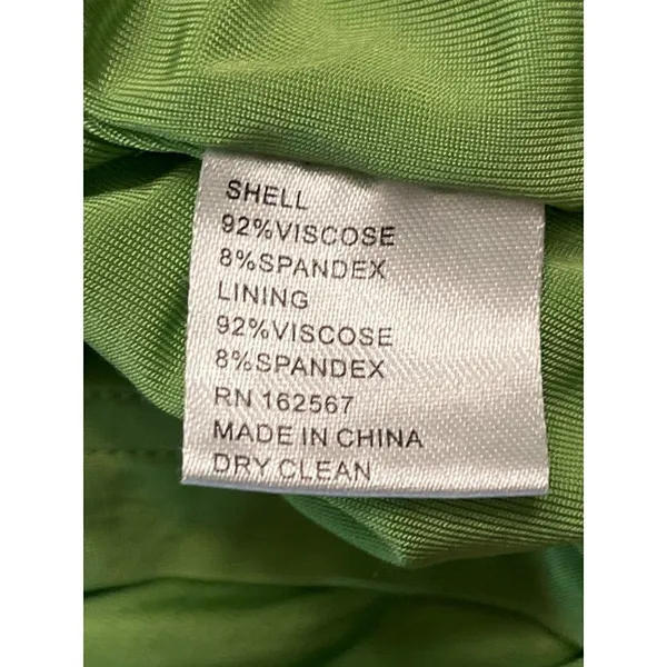 Atlein Collective One Shoulder Dress in Green XLarge Womens Jersey Mini - Image 9